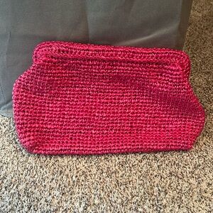 J Crew woven clutch